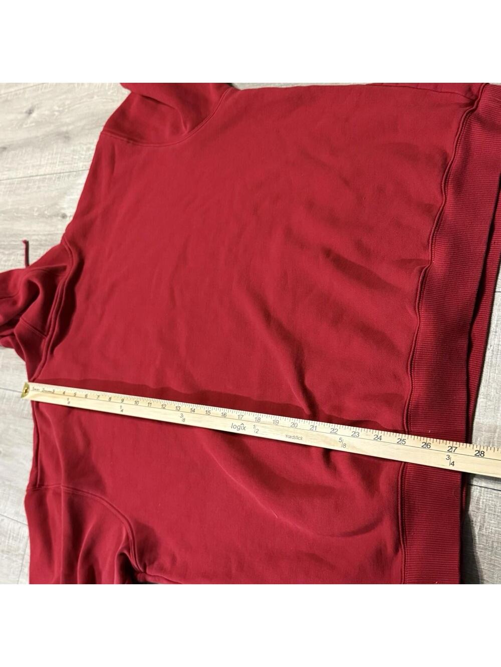 Vintage 2005 Adidas Hoodie Red Fleece Pullover Hoodie Big Logo AUZ002 Men Large - Picture 9 of 11